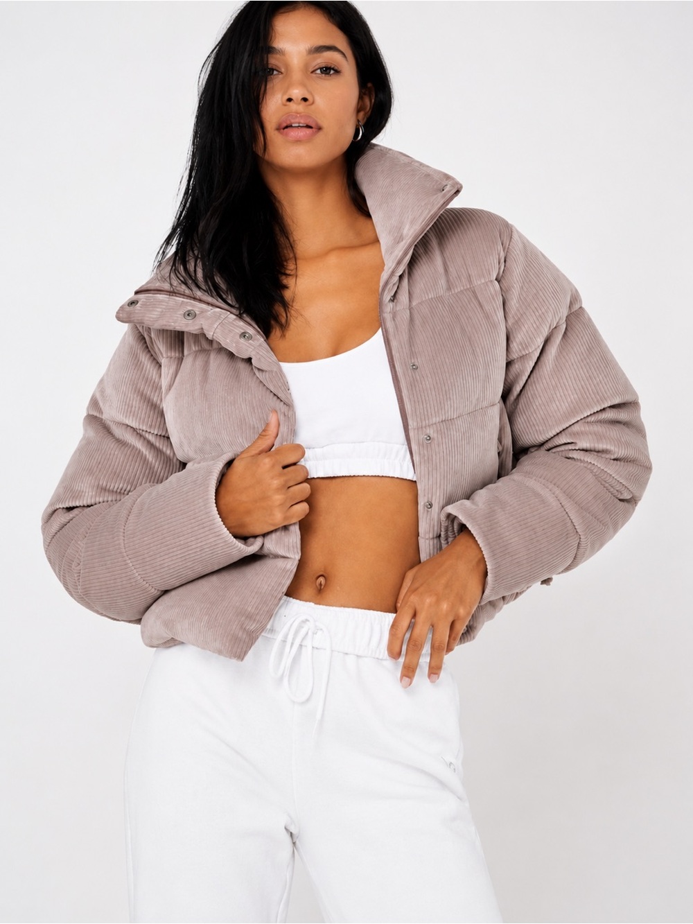 Alo Yoga Gold Rush Puffer Size XS Dusty Pink
